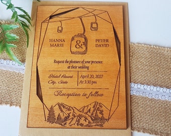 Wood Save The Date Wedding Invitation Guest Von Amazingwoodcraft