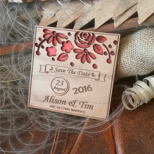 wood save-the-date magnets 10, laser cut save the dates, custom wooden magnets, rustic magnet, unique save the date, handmade save the date