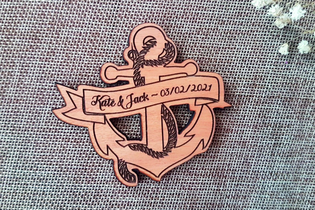 Anchor Save the Date Anchor Wooden Anchor Wedding