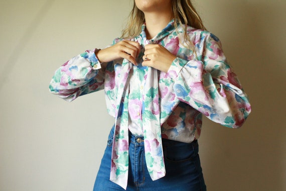 1970's Tie Blouse - image 2