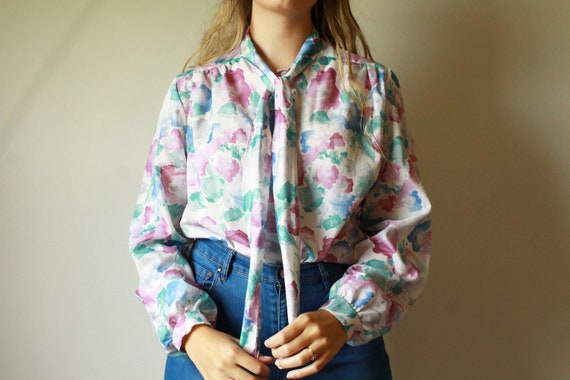 1970's Tie Blouse - image 3