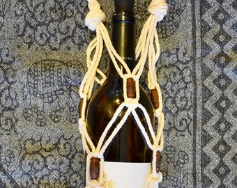 Juniper - Macrame Bottle Holder