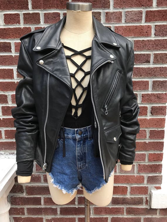 ExBoyfriend Leather Moto Jacket