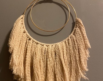 Cyaan - Handgemaakte Macrame Wall Decor