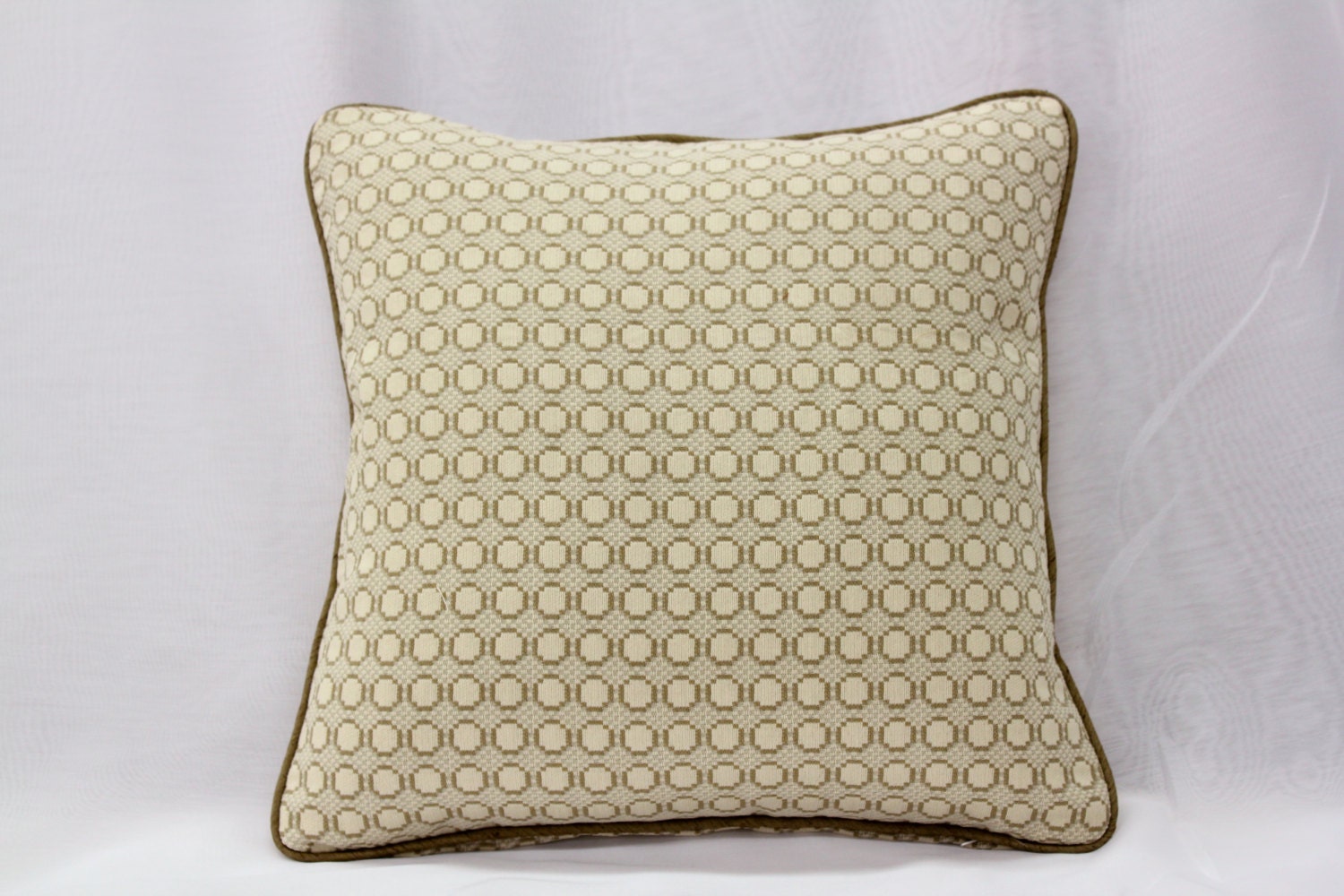 Welted and Zippered Knife Edge Pillow Etsy