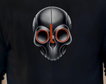 Sudadera con capucha gráfica ColorSkull, diseño de calavera feroz