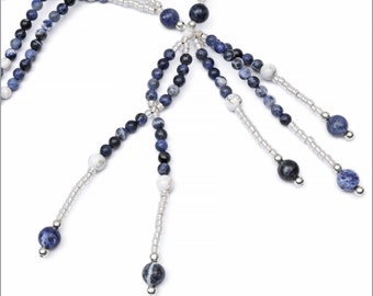 Sodalite Nichiren Juzu Beads: SGI Buddhist Prayer Beads