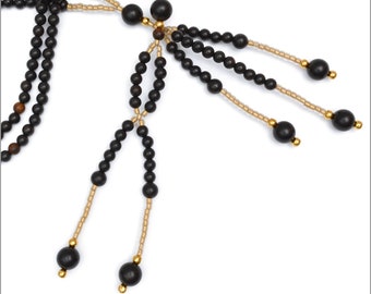 Ebony Wood Nichiren Juzu Beads: SGI Buddhist Prayer Beads