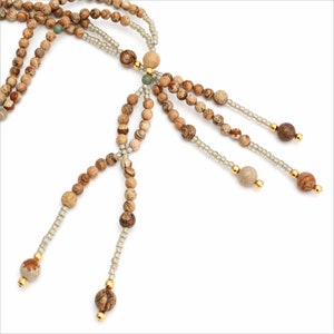 Picture Jasper Nichiren Juzu Beads: SGI Buddhist Prayer Beads