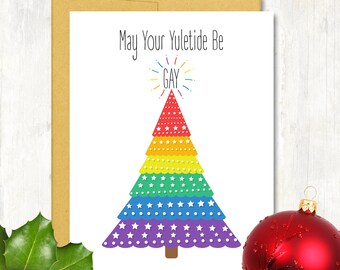 Gay christmas cards | Etsy