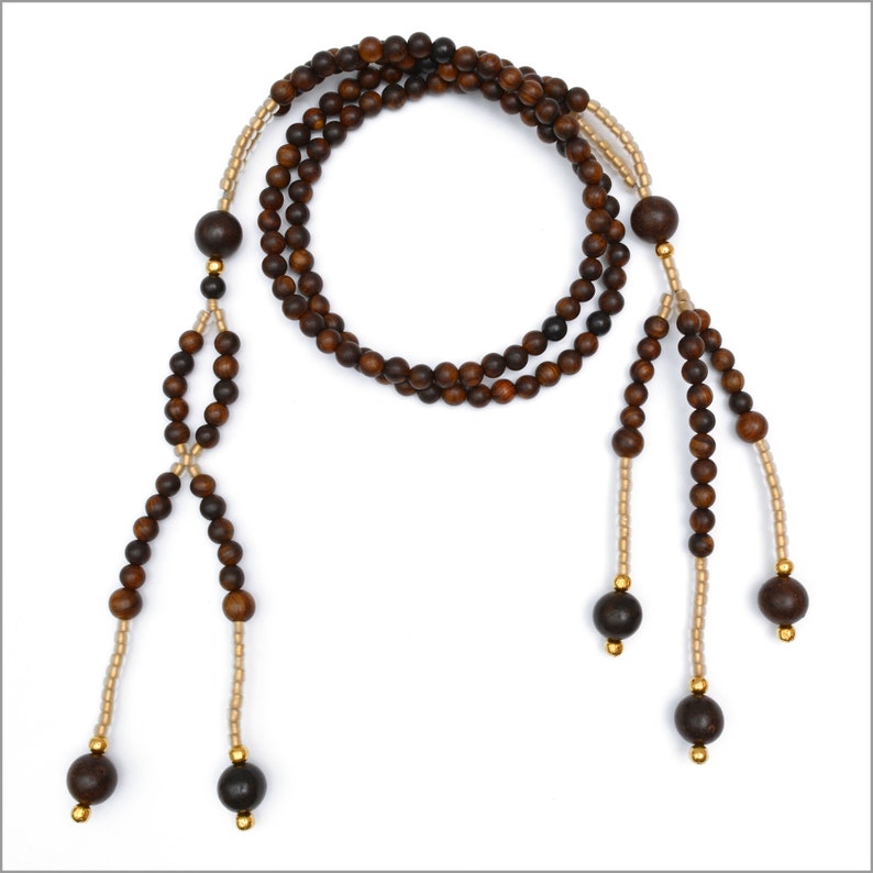 Rosewood Nichiren Juzu Beads SGI Beads Buddhist Prayer Beads FREE US Shipping image 2