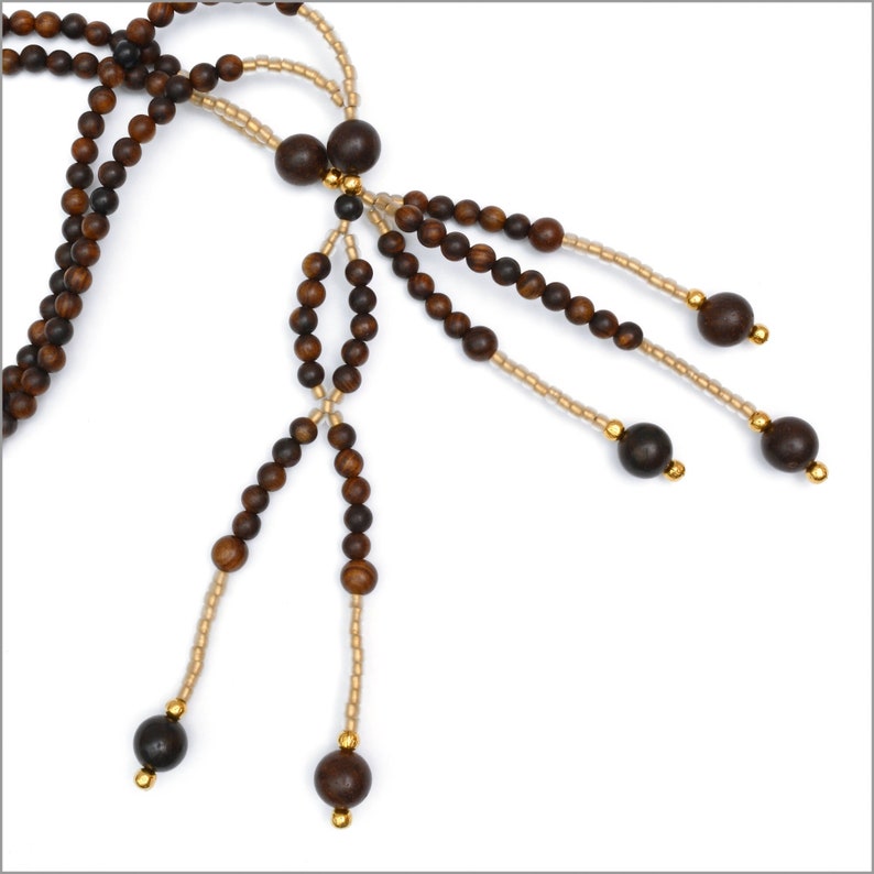 Rosewood Nichiren Juzu Beads SGI Beads Buddhist Prayer Beads FREE US Shipping image 1