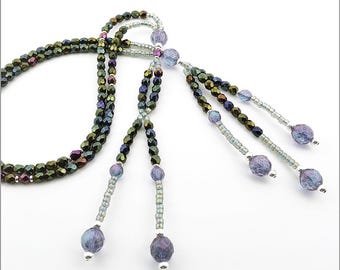 Peacock Crystal Nichiren Juzu Beads: SGI Buddhist Prayer Beads