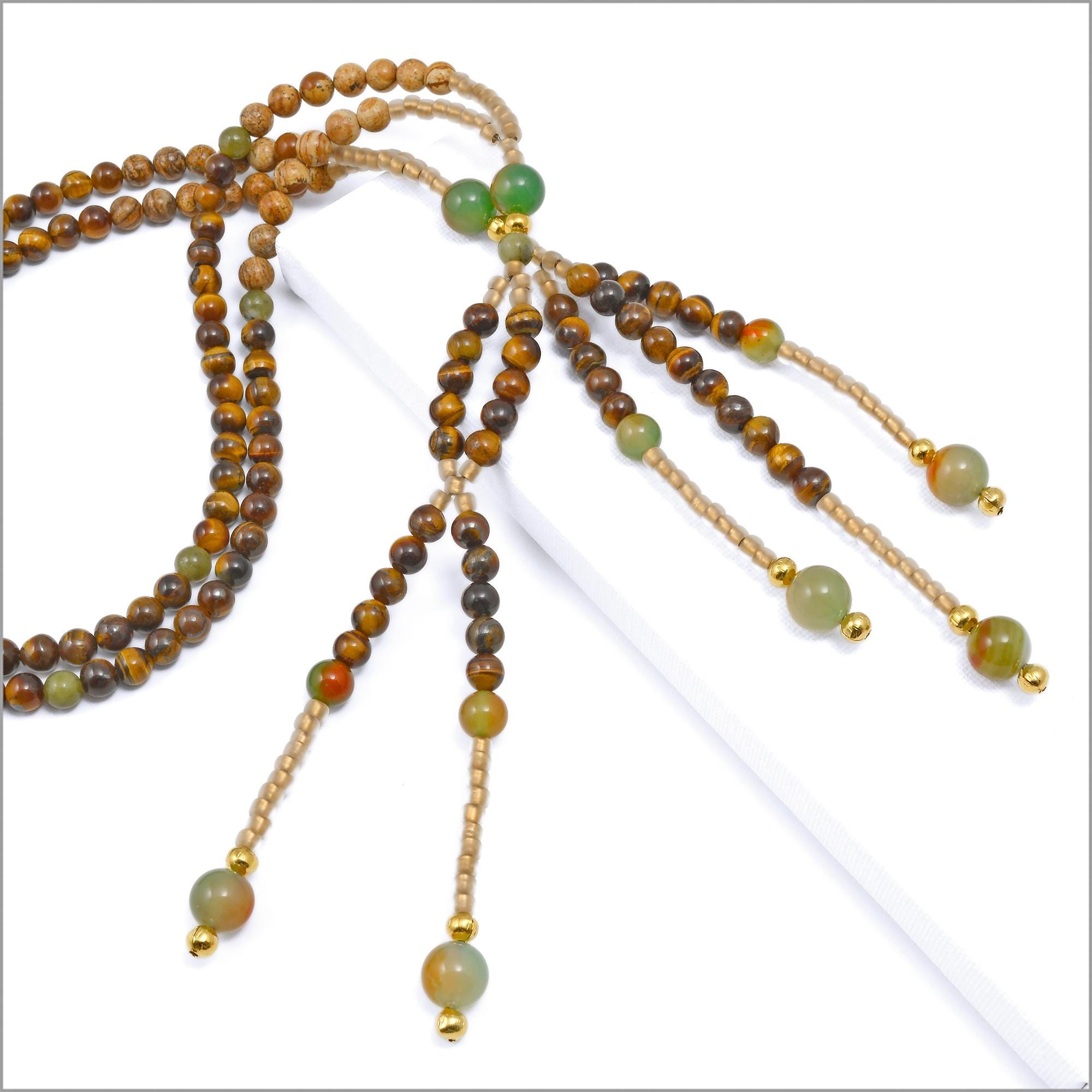 Tiger Eye Nichiren Juzu Beads: SGI Buddhist Prayer Beads - Etsy