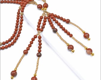 Red Jasper Nichiren Juzu Beads: SGI Buddhist Prayer Beads