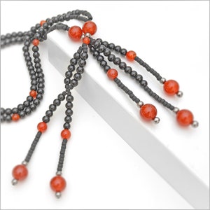 Onyx and Carnelian Nichiren Juzu Beads: SGI Buddhist Prayer Beads