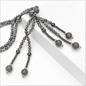 Snowflake Obsidian - Nichiren Juzu Beads - SGI Beads - Buddhist Prayer Beads - FREE US Shipping