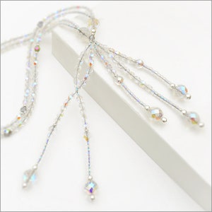 Unicorn Rainbow Faceted Crystal & Silver - Nichiren Juzu Beads - SGI Beads - Buddhist Prayer Beads -