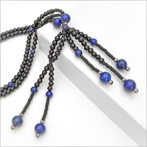 Onyx and Lapis Nichiren Juzu Beads: SGI Buddhist Prayer Beads