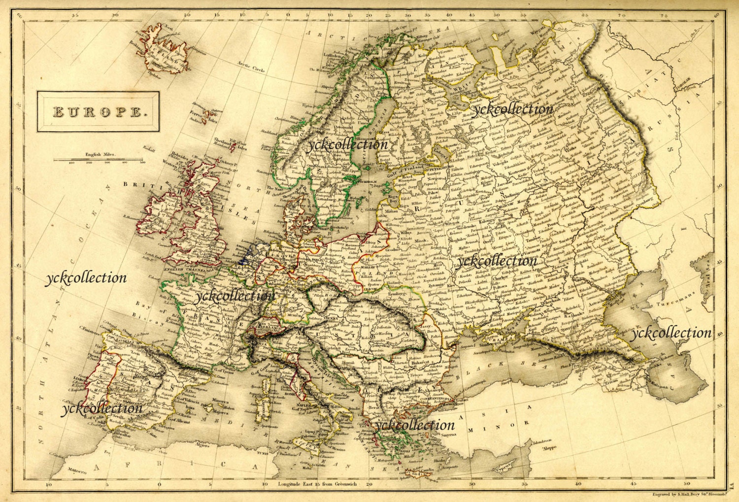 Antique Europe Map