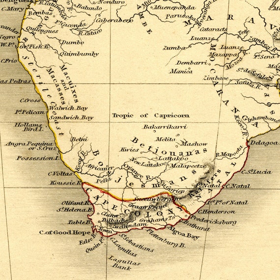 1851 map. Ancient AFRICA ANTIQUA Lea & Blanchard: Phil. 7x9.5 VG-FINE