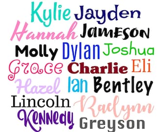 Name Decal - Vinyl Name Decal - Any Word Decal - Custom Name Decal - Any Name Decal - Name Label - Personalized Name Decal - Word Decal