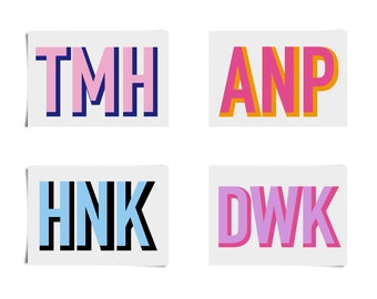 monogram stickers for luggage