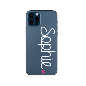 Vinyl Name Decal with Heart, Name Sticker, Vinyl Name Labels, Laptop Decal, Personalized Car Decal, Tumbler Name Decal, Water Bottle Decal
