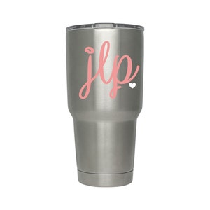Monogram Decal, Tumbler Monogram, Vinyl Monogram, Car Monogram, Laptop ...