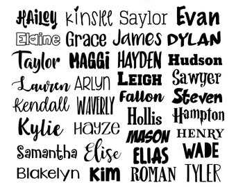 Name Decal, Vinyl Name Decal, Waterproof Name Labels, Car Decal, Yeti Decal, Name Sticker, Personalized Name Decal, Name Labels