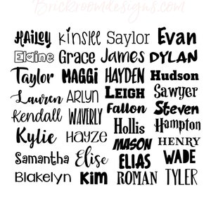 Name Decal, Vinyl Name Decal, Waterproof Name Labels, Car Decal, Yeti Decal, Name Sticker, Personalized Name Decal, Name Labels