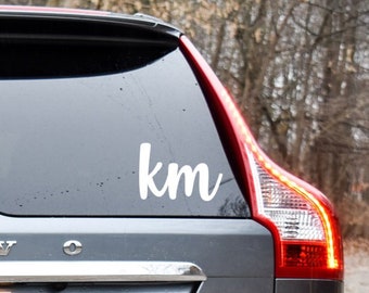 Monogram Decal, Two Initial Monogram, Monogram Car Decal, Vinyl Decal for Tumbler Cup and more