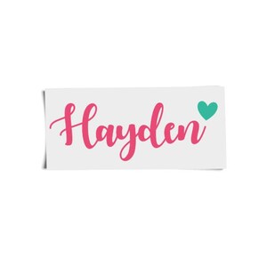 Name Decal - Vinyl Name Decal - Personalized Name Decal - Name Sticker - Name Label - Any Name Decal - Any Word Decal - Bridesmaid Proposal