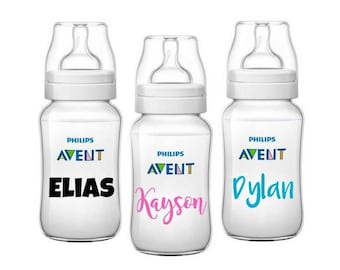 Daycare Name Labels - Personalized Name Labels for Baby Bottles - Any Name Decal - Waterproof Bottle Labels - Vinyl Name Decal Stickers