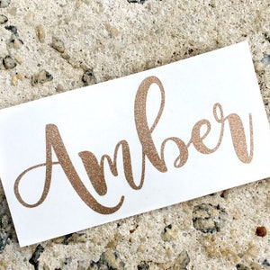 Vinyl Name Decal, Personalized Name Decal, Name Label, Name Sticker, Vinyl Name Decal, Yeti Name Decal