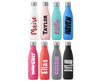 Name Decal for Water Bottle, Vinyl Name Decal, Name Stickers, Waterproof Name Stickers, Custom Name Decal, Stickers for Water Bottles