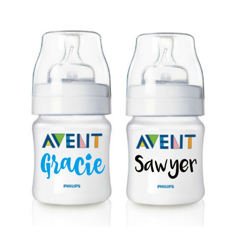 Daycare Name Labels Personalized Name Labels for Baby Bottles Any Name Decal Waterproof Bottle Labels Vinyl Name Decal Stickers image 2