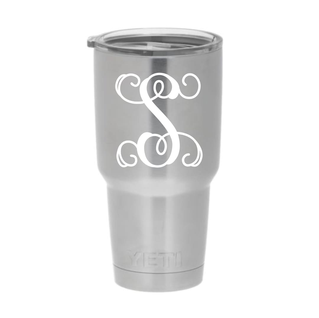 Single Letter Sticker, Vinyl Decal, Letter Decal for Tumbler Cup Car Decal and Much More Etsy