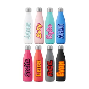 Layered Name Decal, Waterproof Name Decals, Vinyl Name Stickers, Custom Name Decal for Water bottle, laptop, tumbler cup and more
