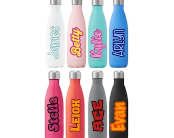 Layered Name Decal, Waterproof Name Decals, Vinyl Name Stickers, Custom Name Decal for Water bottle, laptop, tumbler cup and more