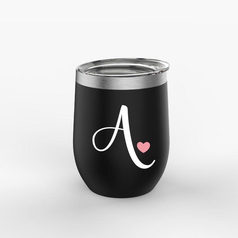 Single Letter Decal Letter Sticker Yeti Cup Decal Car Etsy