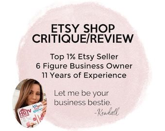 Etsy Shop Critique, Etsy Shop Review, SEO Help, Business Bestie