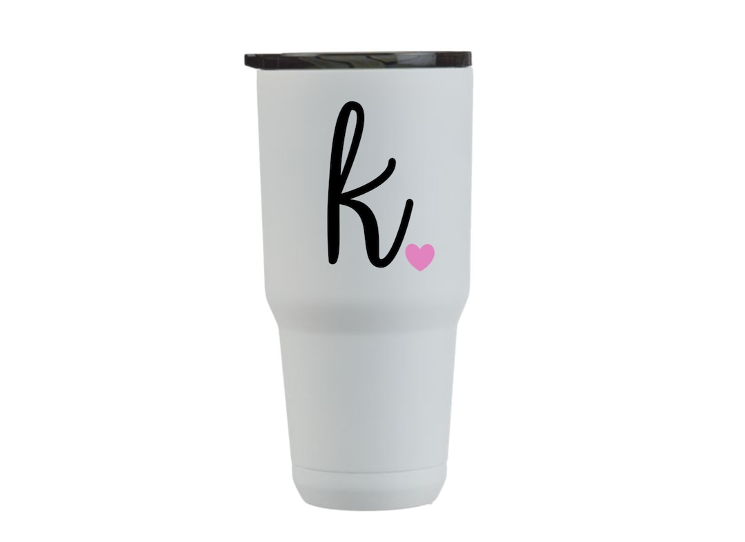 Single Letter Decal, Letter Sticker, Yeti Cup Decal, Car Decal ...