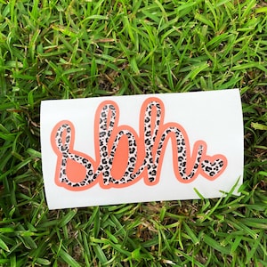 Leopard Print Monogram, Monogram Car Decal, Monogram For Phone, Laptop Monogram, Yeti Decal, Monogram Sticker, Car Decal, Cheetah Monogram