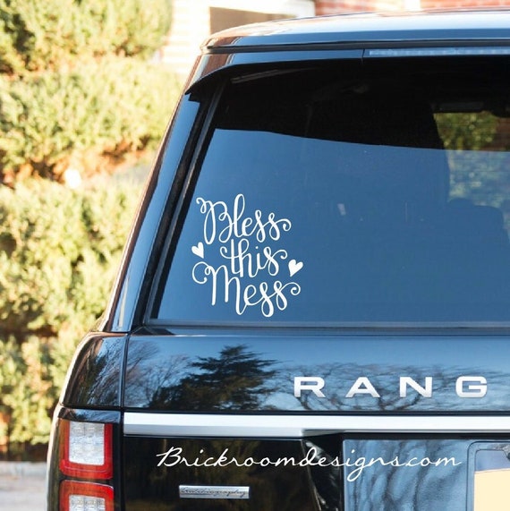 Bless This Mess Decal Bless This Mess Sticker Hot Mess | Etsy