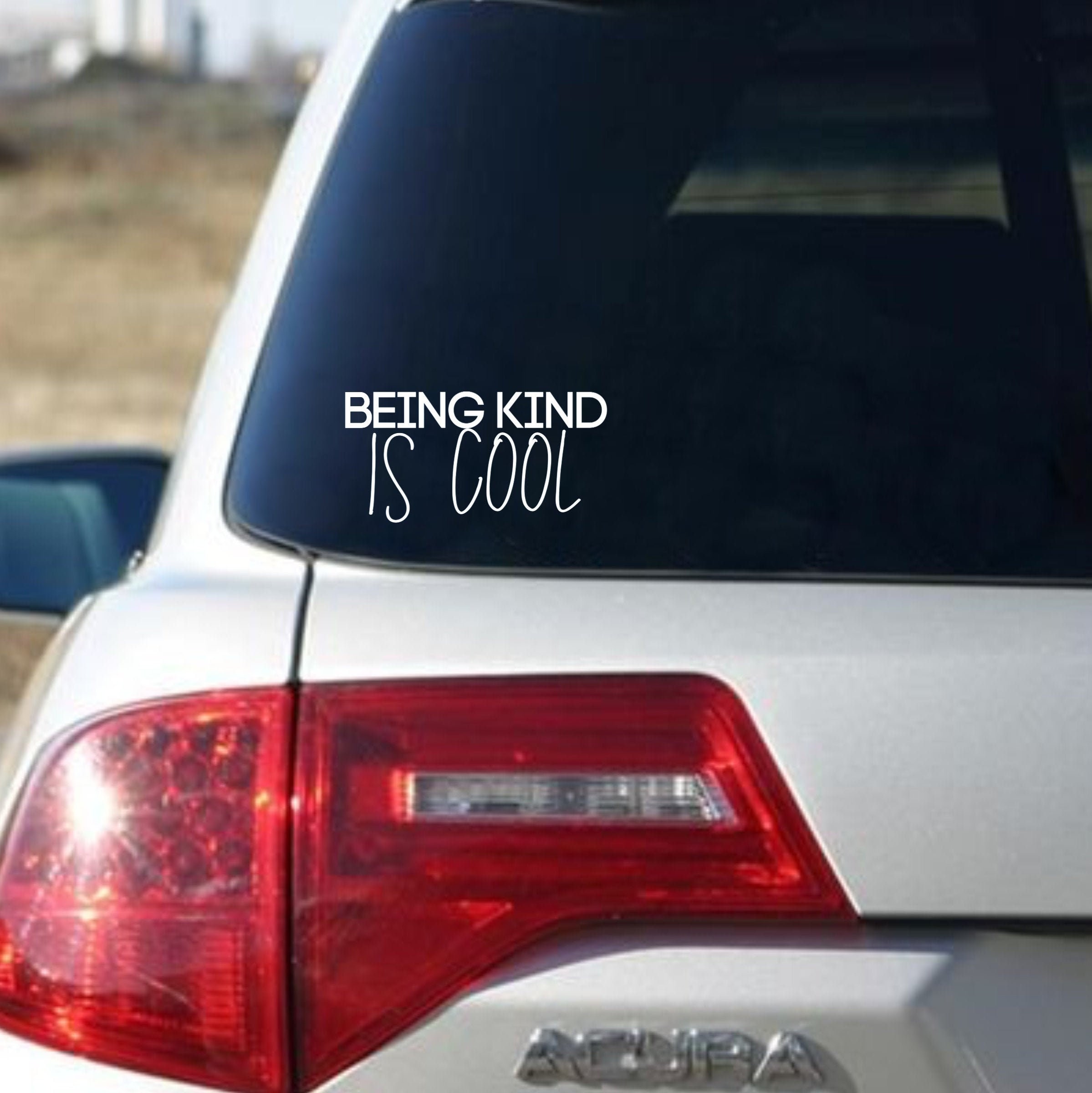 Being Kind is Cool Decal Kindness Decal Vinyl Decal Etsy