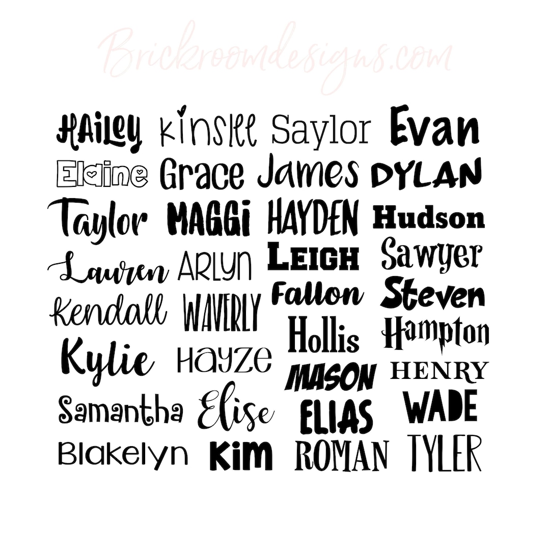 Name Decal, Vinyl Name Decal, Waterproof Name Labels, Car Decal, Yeti