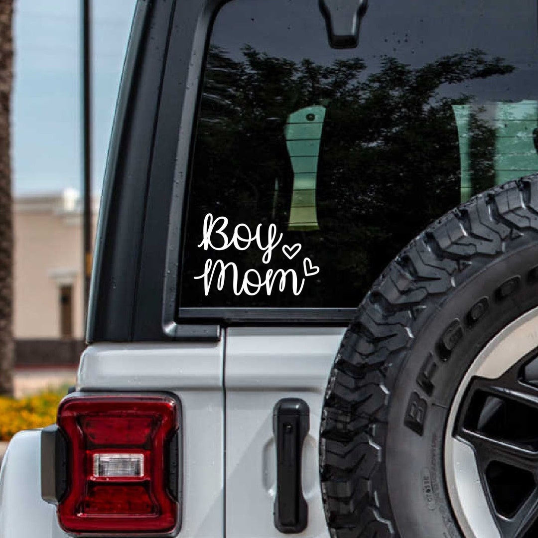 Boy Mom Car Decal Boy Mom Sticker Gift for Mom Mom Decal Etsy