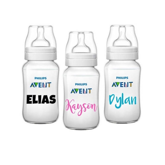 Baby Bottle Labels for Daycare 12 Pieces Reusable Silicone Daycare Labels  Original Daycare Waterproof Water Bottle Name Bands Writable Baby Bottle