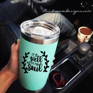 It Is Well With My Soul Decal / Faith Decal / It Is Well With My Soul Sticker / Jesus Decal / Christian Decal / Religious Car Decal bild 2